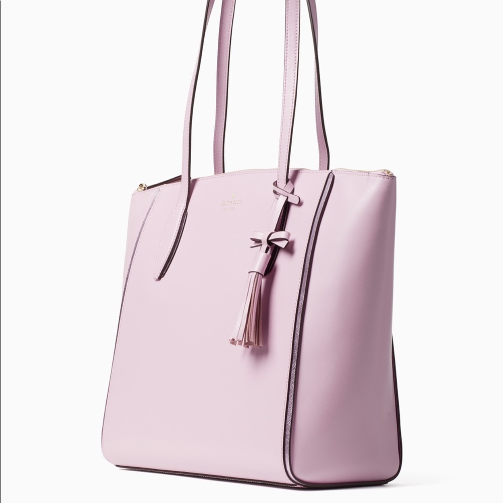 KATE SPADE KALI Quartz Pink Lg Tote Smooth… - Picture 2 of 4